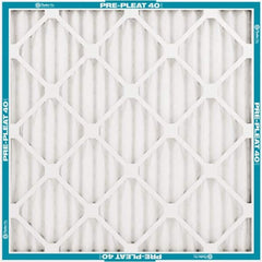 PrecisionAire - 18" Noml Height x 20" Noml Width x 2" Noml Depth, 30 to 35% Capture Efficiency, Wire-Backed Pleated Air Filter - MERV 8, Synthetic, Integrated Clay Coated Recycled Plastic Frame, For Any Unit - Exact Tooling