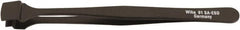 Wiha - 4-59/64" OAL SS-SA ESD Safe Tweezers - Wide Flat with Back Stop - Exact Tooling