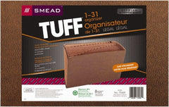 SMEAD - 8-1/2 x 14", Legal, Redrope, 1-31 Indexed Expanding Files - Assorted Tab Cut Location - Exact Tooling