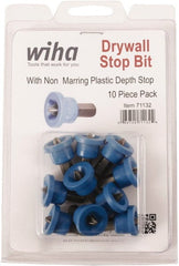 Wiha - #2 Phillips Screwdriver Bit - 1/4" Hex Drive, 1" OAL - Exact Tooling