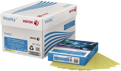 Xerox - 8-1/2" x 11" Yellow Colored Copy Paper - Use with Copiers, Printer, Fax Machines - Exact Tooling
