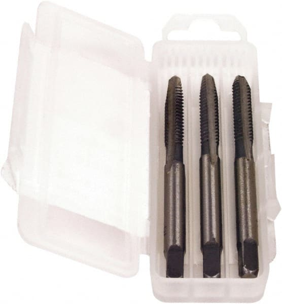 Triumph Twist Drill - 1/2-20, 3 Flute, Bottoming, Plug & Taper, Oxide Finish, High Speed Steel Tap Set - Right Hand Cut, 3/3B Class of Fit - Exact Tooling