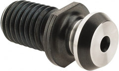 Accupro - A Style, CAT40 Taper, 5/8-11 Thread, 45° Angle Radius, High Torque Retention Knob - 1-5/8" OAL, 0.74" Knob Diam, 0.44" Flange Thickness, 0.64" from Knob to Flange - Exact Tooling