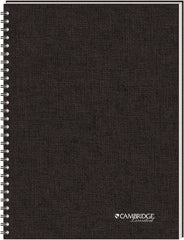 Cambridge - 80 Sheet, 5 x 8", Legal (Style) Meeting Notebook - Black - Exact Tooling