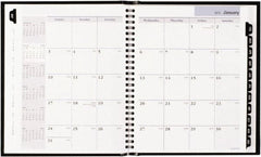DayMinder - 12 Sheet, 6-7/8 x 8-3/4", Monthly Planner - Black - Exact Tooling