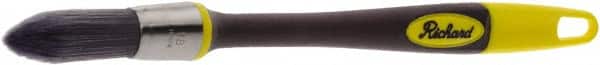 Richard - 3/4" Oval Polyester Trim Brush - 2" Bristle Length, 7" Rubber Sash Handle - Exact Tooling