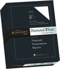 Southworth - 8-1/2" x 11" White Copy Paper - Use with Inkjet Printers, Laser Printers, Copiers - Exact Tooling