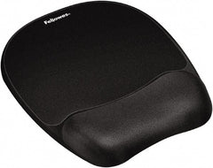 FELLOWES - Black Mouse Pad/Wrist Rest - Use with Computer, Laptop - Exact Tooling