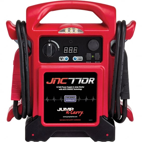 Jump-N-Carry - Automotive Battery Chargers & Jump Starters Type: Jump Starter w/ Light Amperage Rating: 1700 - Exact Tooling