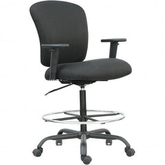 ALERA - 49-1/4" High Big & Tall Swivel/Tilt Chair - 29-1/2" Wide x 25-3/4" Deep, Fabric Mesh Seat, Black - Exact Tooling