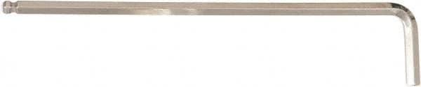 Wiha - 1/4" Hex, Long Arm, Ball End Hex Key - 185mm OAL, Inch System of Measurement - Exact Tooling