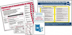 NMC - Not Applicable Hazmat, Spill Control & Right to Know Training Kit - English, Spanish, Includes Posters, Wallet Cards, Booklets - Exact Tooling