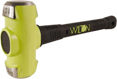 Wilton - 10 Lb Head, 16" Long Sledge Hammer - Steel Head, Steel Handle with Grip - Exact Tooling