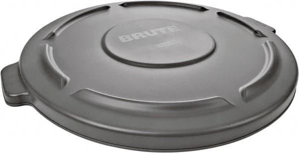 Rubbermaid - Round Lid for Use with 32 Gal Round Trash Cans - Gray, Low-Density Polyethylene, For Brute Trash Cans - Exact Tooling