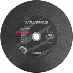 12″ × 3/32″ Type 1 Cut-Off Wheel, A46T, 1″ Arbor Hole - Exact Tooling
