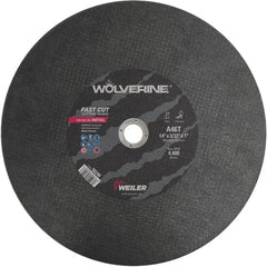 14″ × 3/32″ Type 1 Cut-Off Wheel, A46T, 1″ Arbor Hole - Exact Tooling