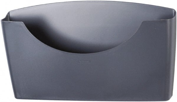 FELLOWES - 14" Wide x 2-1/2" Deep x 7-3/4" High, 1 Compartment, Plastic File Stand - Graphite, 14" Compartment Width x 2-1/2" Compartment Depth x 7-3/4" Compartment Height - Exact Tooling
