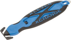 Klever Innovations - Fixed Replacement Head - Blue & Black Plastic Handle, 1 Blade Included - Exact Tooling