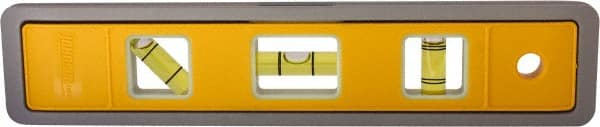 Johnson Level & Tool - Magnetic 9" Long 3 Vial Torpedo Level - Aluminum, Green, 1 Plumb, 1 Level & 1 45° Vials - Exact Tooling