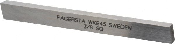 Seco - WKE45 Cobalt Square Tool Bit Blank - 3/8" Wide x 3/8" High x 4" OAL - Exact Tooling