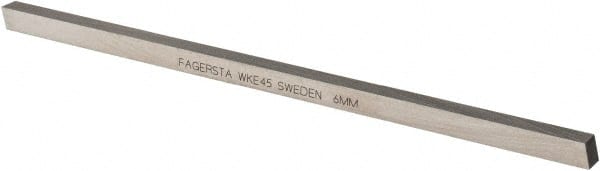 Seco - WKE45 Cobalt Square Tool Bit Blank - 6mm Wide x 6mm High x 160mm OAL - Exact Tooling