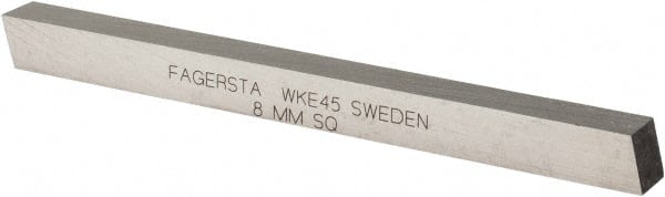 Seco - WKE45 Cobalt Square Tool Bit Blank - 8mm Wide x 8mm High x 100mm OAL - Exact Tooling