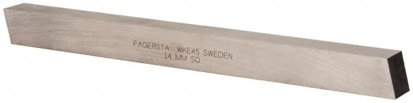 Seco - WKE45 Cobalt Square Tool Bit Blank - 14mm Wide x 14mm High x 160mm OAL - Exact Tooling