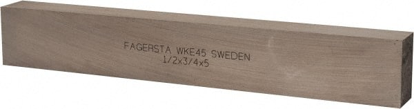 Seco - WKE45 Cobalt Rectangular Tool Bit Blank - 1/2" Wide x 3/4" High x 5" OAL - Exact Tooling