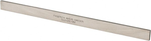 Seco - WKE45 Cobalt Rectangular Tool Bit Blank - 3mm Wide x 12mm High x 200mm OAL - Exact Tooling