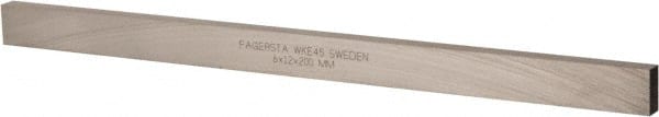 Seco - WKE45 Cobalt Rectangular Tool Bit Blank - 6mm Wide x 12mm High x 200mm OAL - Exact Tooling