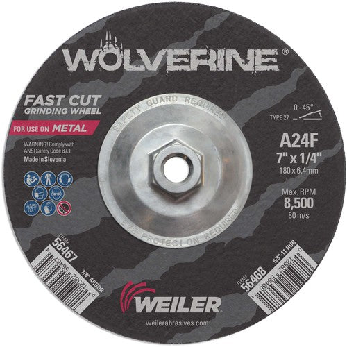 7X1/4 TYPE 27 GRINDING WHEEL A24R - Exact Tooling