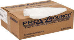 PRO-SOURCE - 0.6 mil Thick, Household/Office Trash Bags - 40" Wide x 46" High, Clear - Exact Tooling
