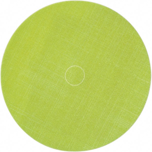 3M - 6" Diam, 35 Grit Trizact Aluminum Oxide Adhesive PSA Disc - Extra Fine Grade, Green, Polyester Backing, Flexible, Use with Random Orbital Sanders - Exact Tooling