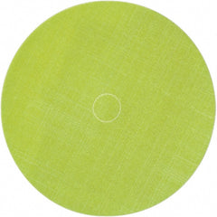 3M - 6" Diam, 35 Grit Trizact Aluminum Oxide Adhesive PSA Disc - Extra Fine Grade, Green, Polyester Backing, Flexible, Use with Random Orbital Sanders - Exact Tooling