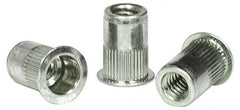 RivetKing - 3/8-16, 0.027 to 0.15" Grip, 17/32" Drill, Aluminum Standard Rivet Nut - Uncoated, Countersunk Head - Exact Tooling