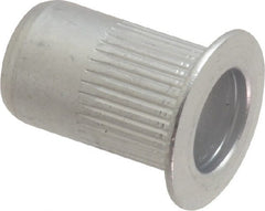 RivetKing - 0.02 to 0.13" Grip, Aluminum Standard Rivet Nut - Uncoated, Countersunk Head - Exact Tooling