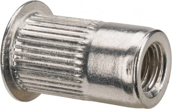 RivetKing - 0.13 to 0.225" Grip, Aluminum Standard Rivet Nut - Uncoated, Countersunk Head - Exact Tooling