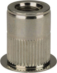 RivetKing - 5/16-18, 0.027 to 0.15" Grip, Steel Standard Rivet Nut - Zinc Yellow Dichromate Finish, Countersunk Head - Exact Tooling