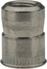 RivetKing - M6x1.00 Metric Coarse, Zinc-Plated, Steel Knurled Rivet Nut Inserts - 0.02" to 0.13" Grip, 3/8" Drill Size - Exact Tooling