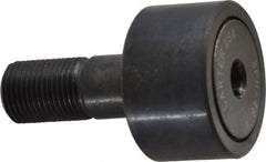Made in USA - 1-1/2" Roller Diam x 7/8" Width, 5/8" Stud Diam x 1-1/2" Length, Stud Cam Follower - Steel, 3/4" Thread Length, 5/8-18 Thread, 3,872 Lb Dynamic Cap - Exact Tooling