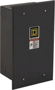 Square D - 1 NEMA Rated, 10 Pole, Electrically Held Lighting Contactor - 20 A (Tungsten), 30 A (Fluorescent), 110 VAC at 50 Hz, 120 VAC at 60 Hz, 10NO Contact Configuration - Exact Tooling