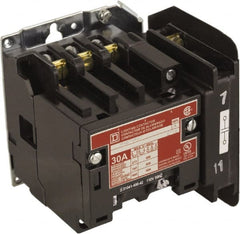Square D - No Enclosure, 4 Pole, Electrically Held Lighting Contactor - 30 A (Tungsten), 208 VAC at 60 Hz - Exact Tooling