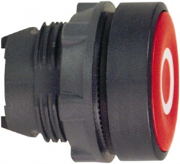 Schneider Electric - 22mm Mount Hole, Flush, Pushbutton Switch Only - Round, Red Pushbutton, Nonilluminated, Momentary (MO) - Exact Tooling