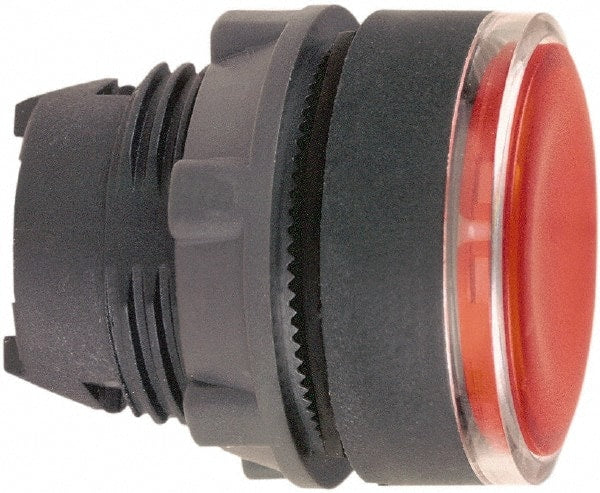 Schneider Electric - 22mm Mount Hole, Flush, Pushbutton Switch Only - Round, Red Pushbutton, Illuminated, Maintained (MA) - Exact Tooling