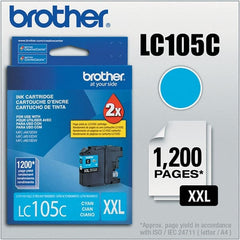 Brother - Cyan Ink Cartridge - Use with Brother MFC-J4310DW, J4410DW, J4510DW, J4610DW, J4710DW, J6520DW, J6720DW, J6920DW - Exact Tooling
