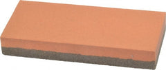 Norton - 4" Long x 1-3/4" Wide x 5/8" Thick, Aluminum Oxide Sharpening Stone - Rectangle, Coarse, Fine Grade - Exact Tooling