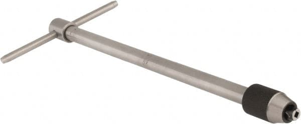 Starrett - 7/32 to 7/16" Tap Capacity, T Handle Tap Wrench - 10" Overall Length - Exact Tooling