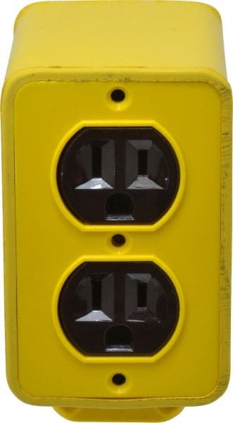 Woodhead Electrical - 1 Gang, Rubber Rectangle Outlet Box - 3-3/8" Overall Depth, Weather Resistant - Exact Tooling