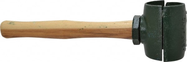 Garland - 5-1/4 Lb Head 2-3/4" Face Malleable Iron Split Head Hammer without Faces - 12" Wood Handle - Exact Tooling