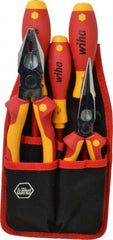 Wiha - 5 Piece Insulated Hand Tool Set - Comes in Belt Pack - Exact Tooling